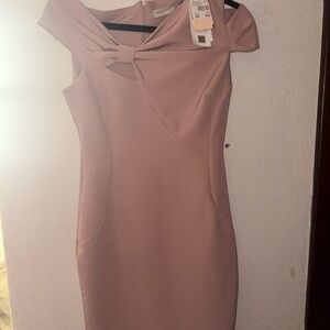 Rinascimento Blush Asymmetrical Dress